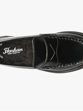 Florsheim Kids/Men/Women Black Penny Loafers